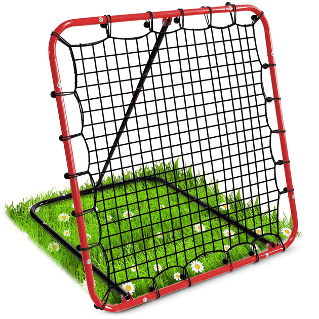 Сітка тренувальна для футболу Neo-Sport NS-491 Rebounder 120 x 120 х 107 см, червона - изображение 9