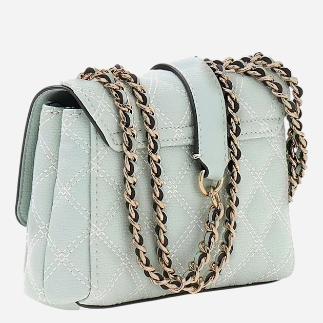 Сумка крос-боді через плече жіноча зі штучної шкіри маленька Guess HWBQ9673740-LIS Зелена (800070352293) - зображення 2