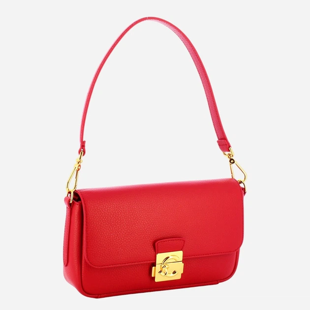 Torebka crossbody damska skórzana Coccinelle E1U4K120201-R02 Czerwona - obraz 3