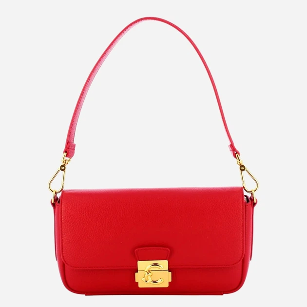 Torebka crossbody damska skórzana Coccinelle E1U4K120201-R02 Czerwona - obraz 4