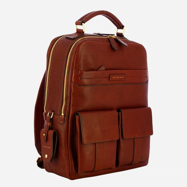Plecak męski skórzany The Bridge 464110AN-14 Brązowy - obraz 3