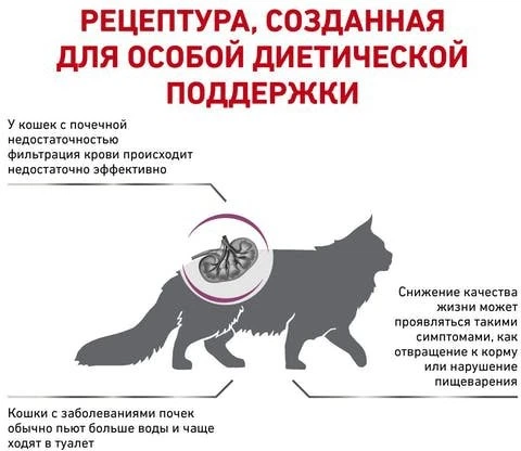 Сухой корм для взрослых котов с хронической почечной недостаточностью Royal Canin Renal 4 кг - изображение 2