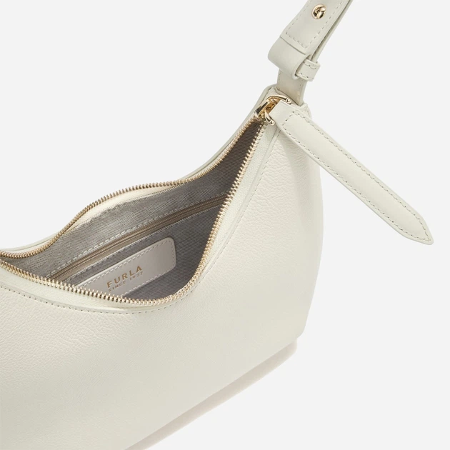 Сумка жіноча з натуральної шкіри маленька Furla WB01500BX3353PNN001007 Біла (800070339718) - зображення 6
