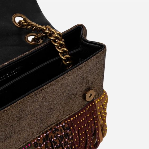 Torebka crossbody damska skórzana Kurt Geiger 5025339219-39 Brązowa - obraz 3