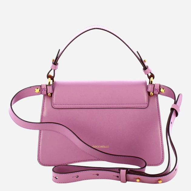 Torebka crossbody damska skórzana Coccinelle E1SSK180201-P19 Różowa - obraz 2