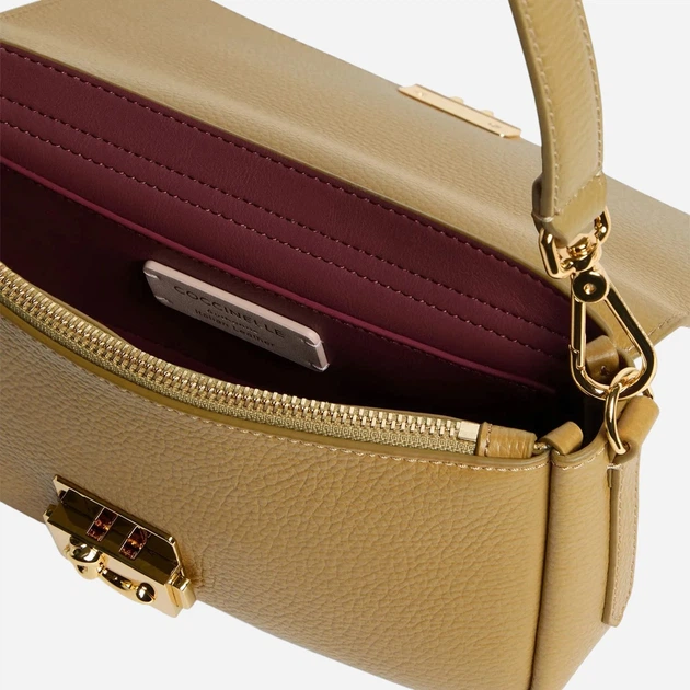 Torebka crossbody damska skórzana Coccinelle E1U4K120201-G43 Żółta - obraz 3