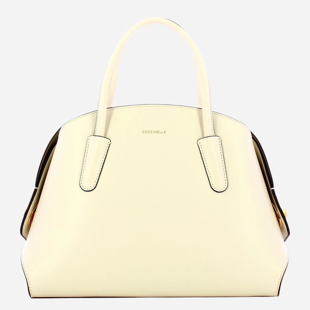 Сумка крос-боді через плече жіноча з натуральної шкіри середня Coccinelle E1U7K180201-N17 Біла (800070354303) - зображення 4