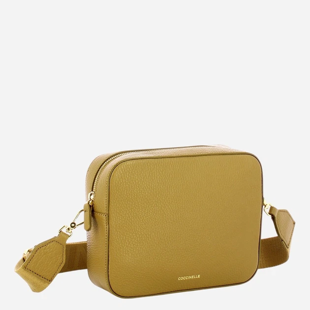 Torebka crossbody damska skórzana Coccinelle E5MN555M301-G43 Żółta - obraz 3