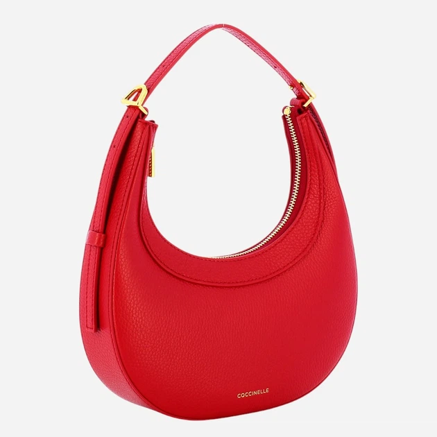 Torebka crossbody damska skórzana Coccinelle E5PIP530101-R02 Czerwona - obraz 3