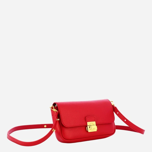 Torebka crossbody damska skórzana Coccinelle E5U4K520101-R02 Czerwona - obraz 3