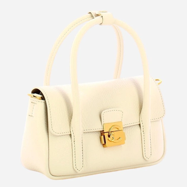 Torebka crossbody damska skórzana Coccinelle E5U4K580101-N17 Biała - obraz 3