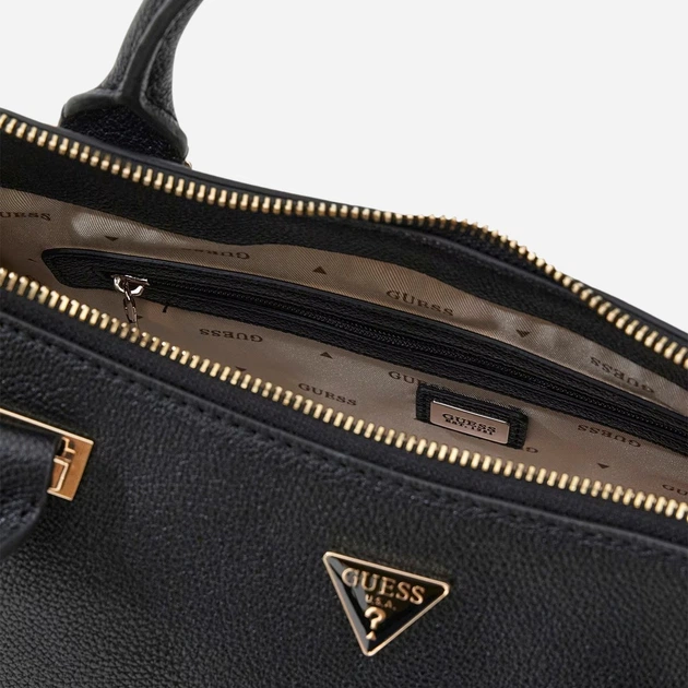 Torebka crossbody damska mała Guess HWBG9664060-BLA Czarna - obraz 3