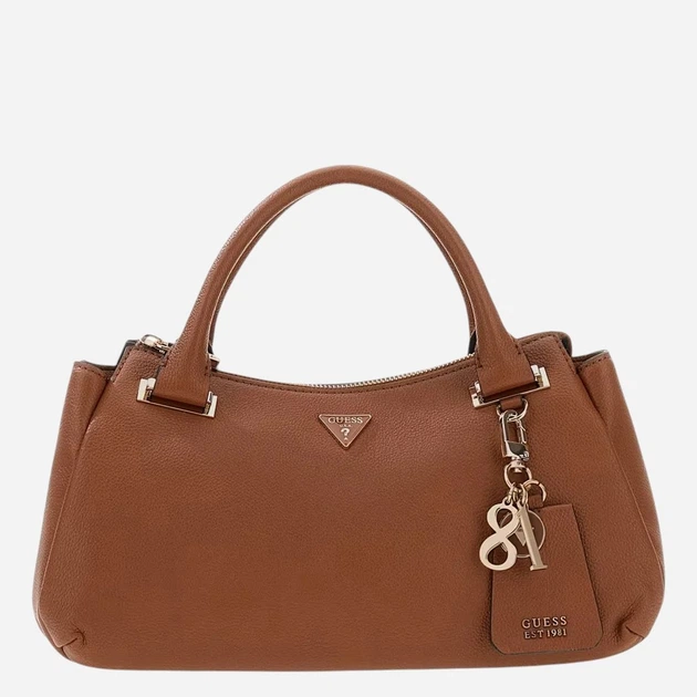 Torebka crossbody damska mała Guess HWBG9664060-COG Brązowa - obraz 3