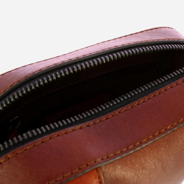 Torba listonoszka męska skórzana The Bridge 052805EX-1A Brązowa - obraz 4