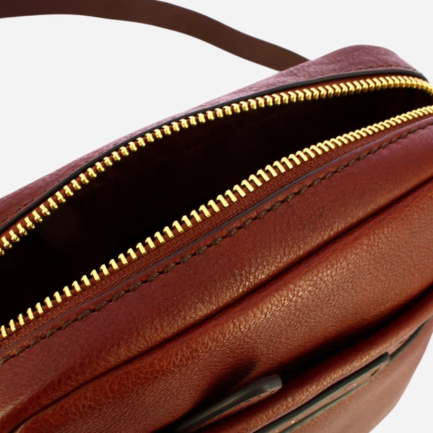 Torba listonoszka męska skórzana The Bridge 454100AN-14 Brązowa - obraz 4