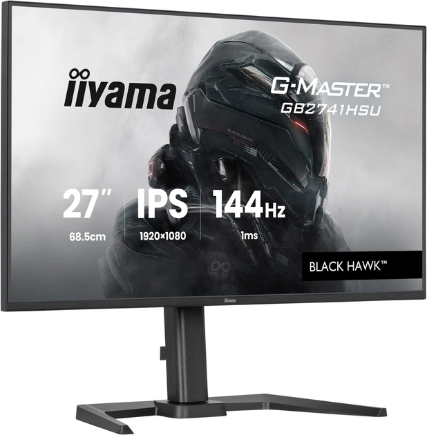 Монітор 27" iiyama G-Master Black Hawk GB2741HSU-B1 - зображення 3