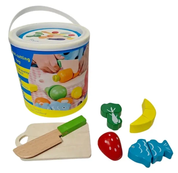 Zestaw do zadawy Swede Warzywa drewniane w wiaderku U1338 (5902496214150) - obraz 2