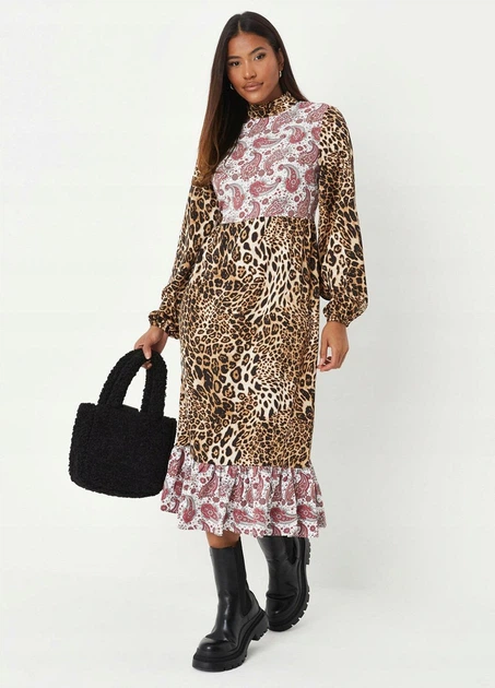 Сукня Missguided WXDD930730 36 леопард - Фото 1 Сукня Missguided WXDD930730 36 леопард - зображення 1