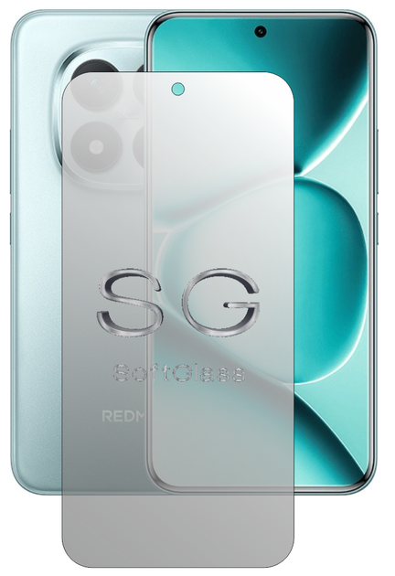 Мягкое стекло для Xiaomi Redmi Note 15 Pro Plus 5G на экран полиуретановое SoftGlass - изображение 2