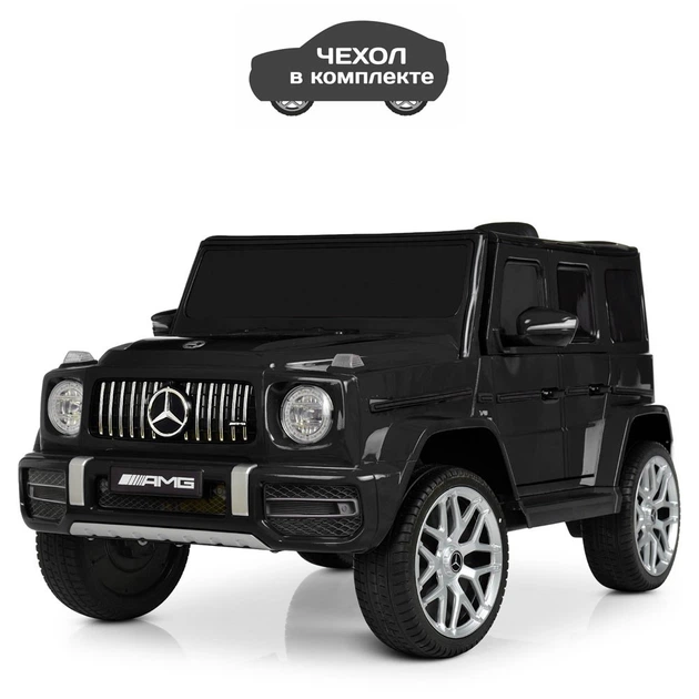Детский электромобиль джип Mercedes Гелентваген Bambi M 4214EBLR (Черный) - изображение 9
