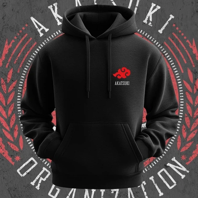 Худі чоловіче з принтом Наруто Akatsuki Organization Розмір 44 Anime1161 - зображення 3