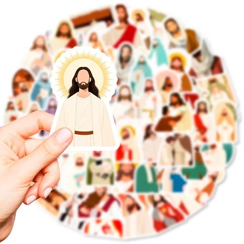 Набор наклеек Иисус Христос Jesus 50 шт - Фото 5 Набор наклеек Иисус Христос Jesus 50 шт - изображение 5
