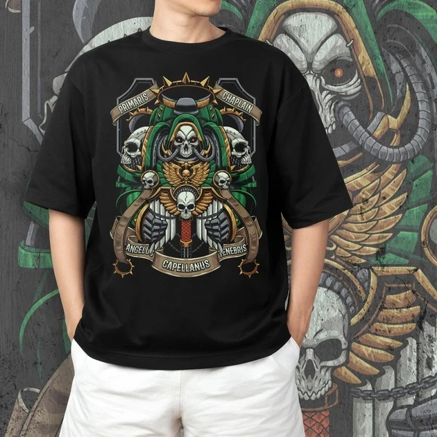 Футболка для подростка мальчика с принтом WarHammer 40K Capellanu140 Размер 160 Anime10759 - изображение 4
