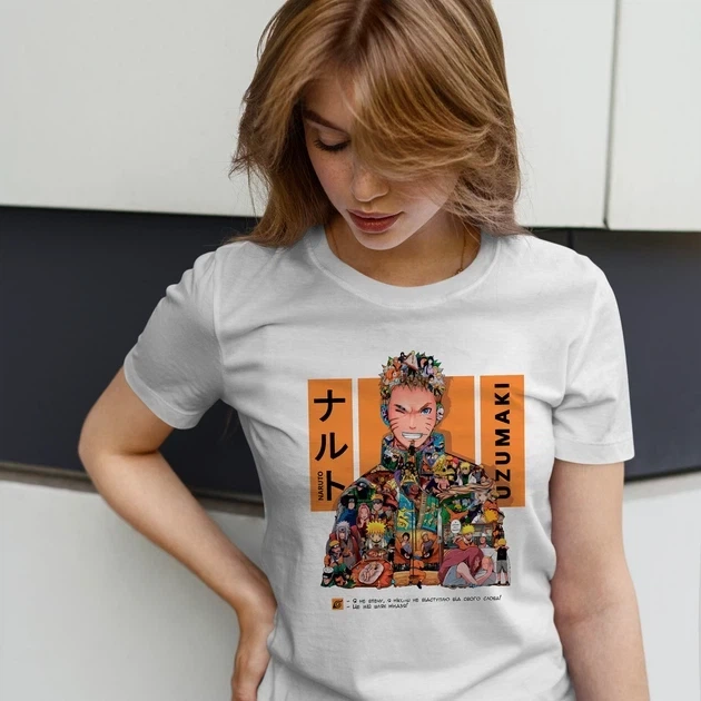 Футболка для підлітка хлопчика з принтом Наруто Манга White Edition Розмір 160 Anime10114 - зображення 5