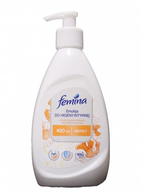 Засіб для інтимної гігієни Femina Emulsja Protect 400ml - Фото 1 Засіб для інтимної гігієни Femina Emulsja Protect 400ml - зображення 1