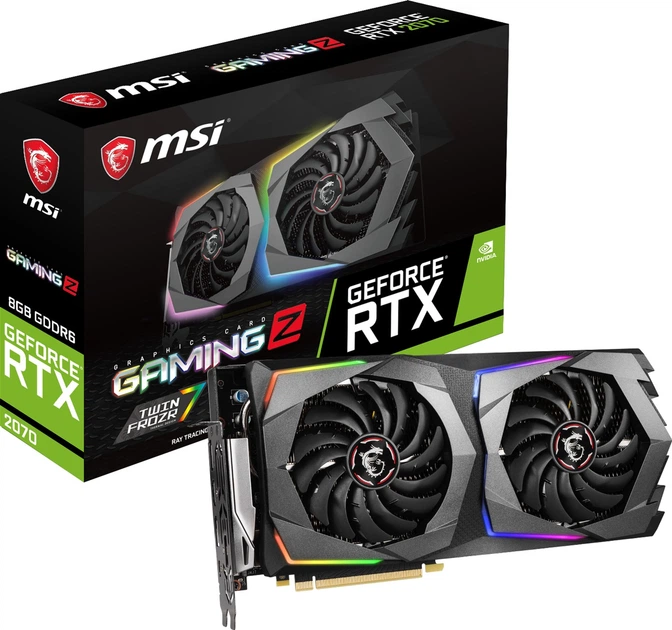 Видеокарта MSI PCI-Ex GeForce RTX 2070 Gaming Z 8GB GDDR6 (256bit