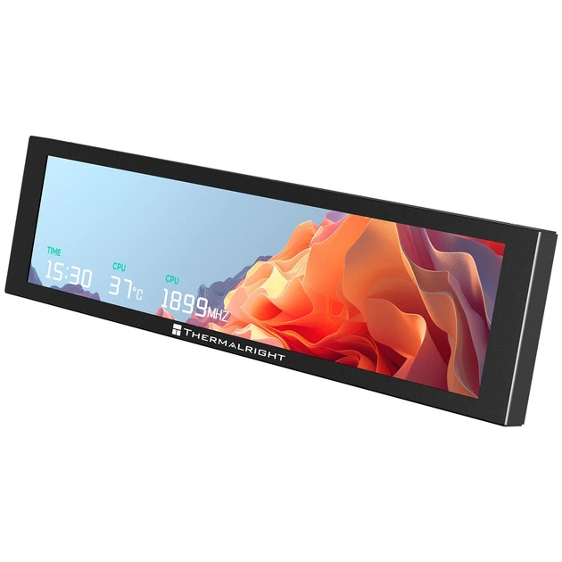 Вторичный USB + 9 PIN дисплей 9.16'' мониторинга ресурсов для ПК