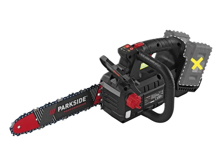 Аккумуляторная цепная пила Parkside Performance PPAKS 40-Li A1 - изображение 3