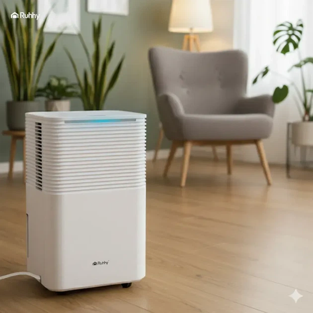 Осушувач повітря RUHHY DRYZIX 500, 12 л/24 год, гігростат і Wi-Fi - Фото 5 Осушувач повітря RUHHY DRYZIX 500, 12 л/24 год, гігростат і Wi-Fi - изображение 5