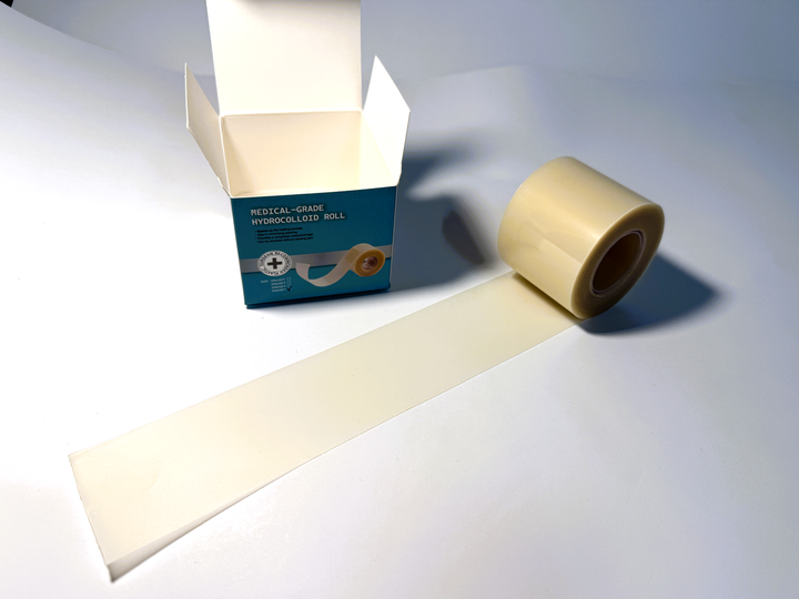 Пластир гідроколоїдний у рулоні 5 см × 5 м медичний для ран Medical-Grade Hydrocolloid Roll 21N x 16FT, Nantong YOJO - зображення 12
