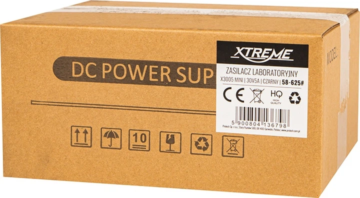 Лабораторний блок живлення Xtreme X3005 Mini 30 В 5 A Чорний (5900804136798) - зображення 3