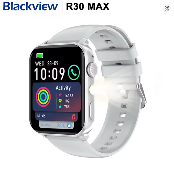 Смарт-часы Blackview R30 Max белый - Фото 1 Смарт-часы Blackview R30 Max белый - изображение 1