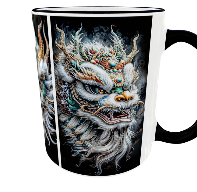 Подарункова керамічна кружка з серії «Art Collection» «Дракон» 330 мл — преміум чашка, ексклюзивна чашка для подарунка - зображення 4