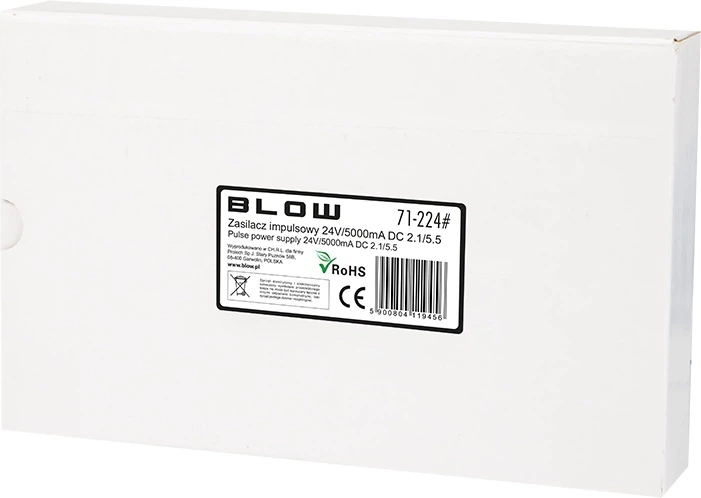 Zasilacz impulsowy Blow 24 V 5000 mA 2.1x5.5 (5900804119456) - obraz 2