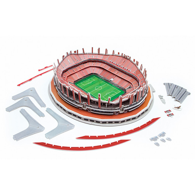 3D пазл конструктор футбольний стадіон Da Luz Benfica тривимірна головоломка для дітей 84 елементи JDT-0848904 - Фото 5 3D пазл конструктор футбольний стадіон Da Luz Benfica тривимірна головоломка для дітей 84 елементи JDT-0848904 - зображення 5