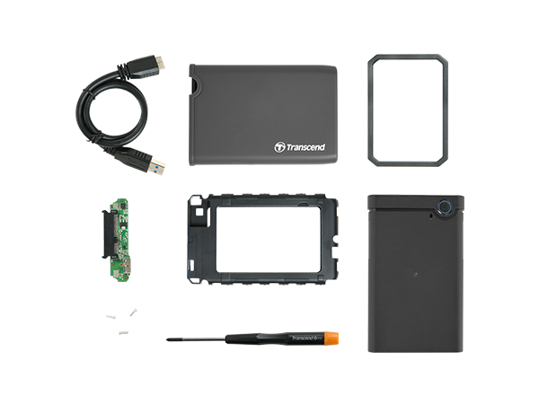 Зовнішня кишеня для HDD/SSD Transcend StoreJet 25CK3 2.5" SATA to USB 3.0 Rubber (TS0GSJ25CK3) [69861] - зображення 6