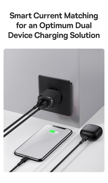 Сетевое зарядное устройство Baseus Compact Charger 2U 10.5W Black (CCXJ010201) [74461] - изображение 7