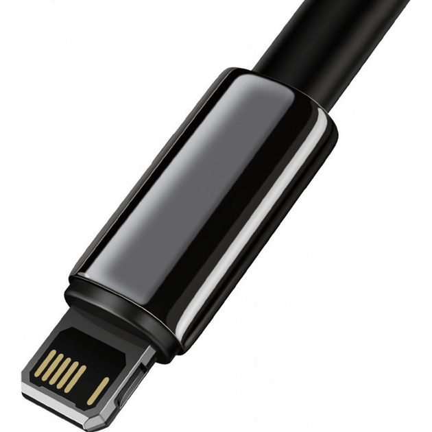 Кабель Baseus Tungsten Gold USB to Lightning 1m Black (CALWJ-01) [92814] - изображение 4