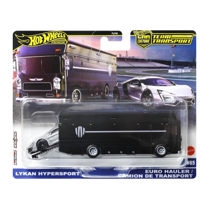Машинка Premium 2шт Hot Wheels Lykan Hypersport Lykan HyperSport та Euro Hauler Team Transport 1:64 JBM39 Grey - Фото 1 Машинка Premium 2шт Hot Wheels Lykan Hypersport Lykan HyperSport та Euro Hauler Team Transport 1:64 JBM39 Grey - изображение 1