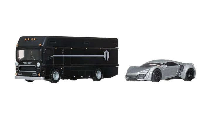 Машинка Premium 2шт Hot Wheels Lykan Hypersport Lykan HyperSport та Euro Hauler Team Transport 1:64 JBM39 Grey - Фото 5 Машинка Premium 2шт Hot Wheels Lykan Hypersport Lykan HyperSport та Euro Hauler Team Transport 1:64 JBM39 Grey - изображение 5