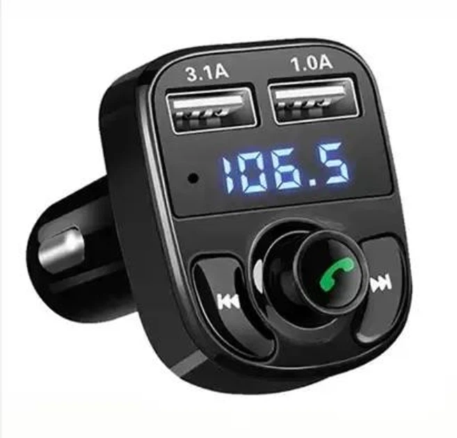 FM-модулятор с Bluetooth FM-X8 ART-4522 (8502) - Фото 2 FM-модулятор с Bluetooth FM-X8 ART-4522 (8502) - изображение 2