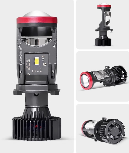 Світлодіодні міні лінзи Y7D H4 90w 12-24v - изображение 6