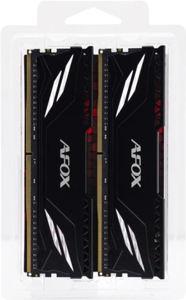 Pamięć RAM AFOX DDR4-3200 32768MB PC4-25600 (Kit of 2x16384) Gaming Black (AFLD432PS1CADB) - obraz 2