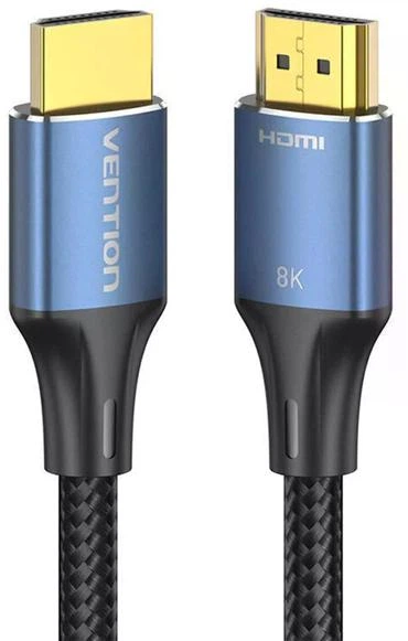 Кабель Vention Cotton Braided HDMI-HDMI v2.1 8K 2 м Blue Aluminum Alloy (ALGLH) - зображення 3