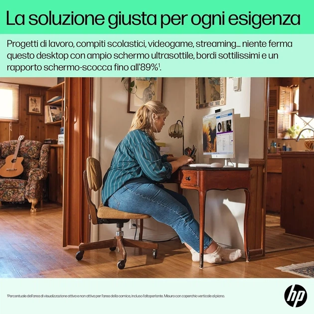Моноблок HP All-in-One 24 cr0002sl / AMD Ryzen 3 7320U / RAM 8GB / SSD 512GB / 1 x HDMI / LAN / Wi-Fi 6 / Bluetooth 5.3 / Windows 11 Home / Белый - изображение 5