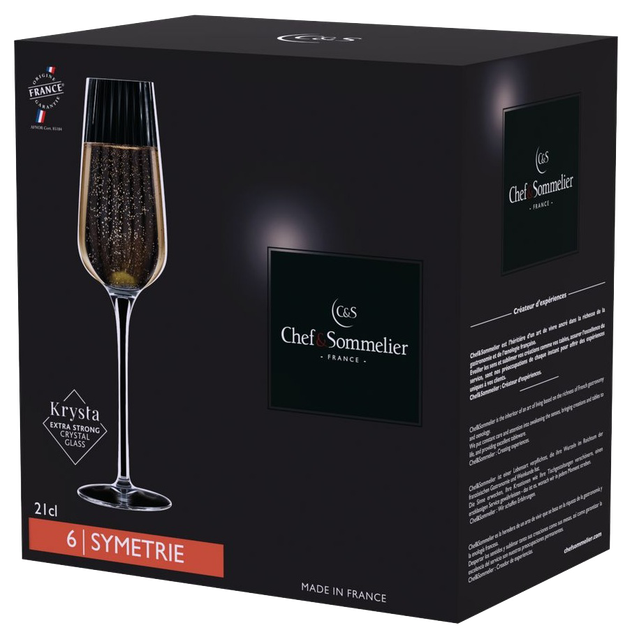 Келих Chef & Sommelier SYMETRIE 210 мл (6 шт) - Фото 10 Келих Chef & Sommelier SYMETRIE 210 мл (6 шт) - зображення 10